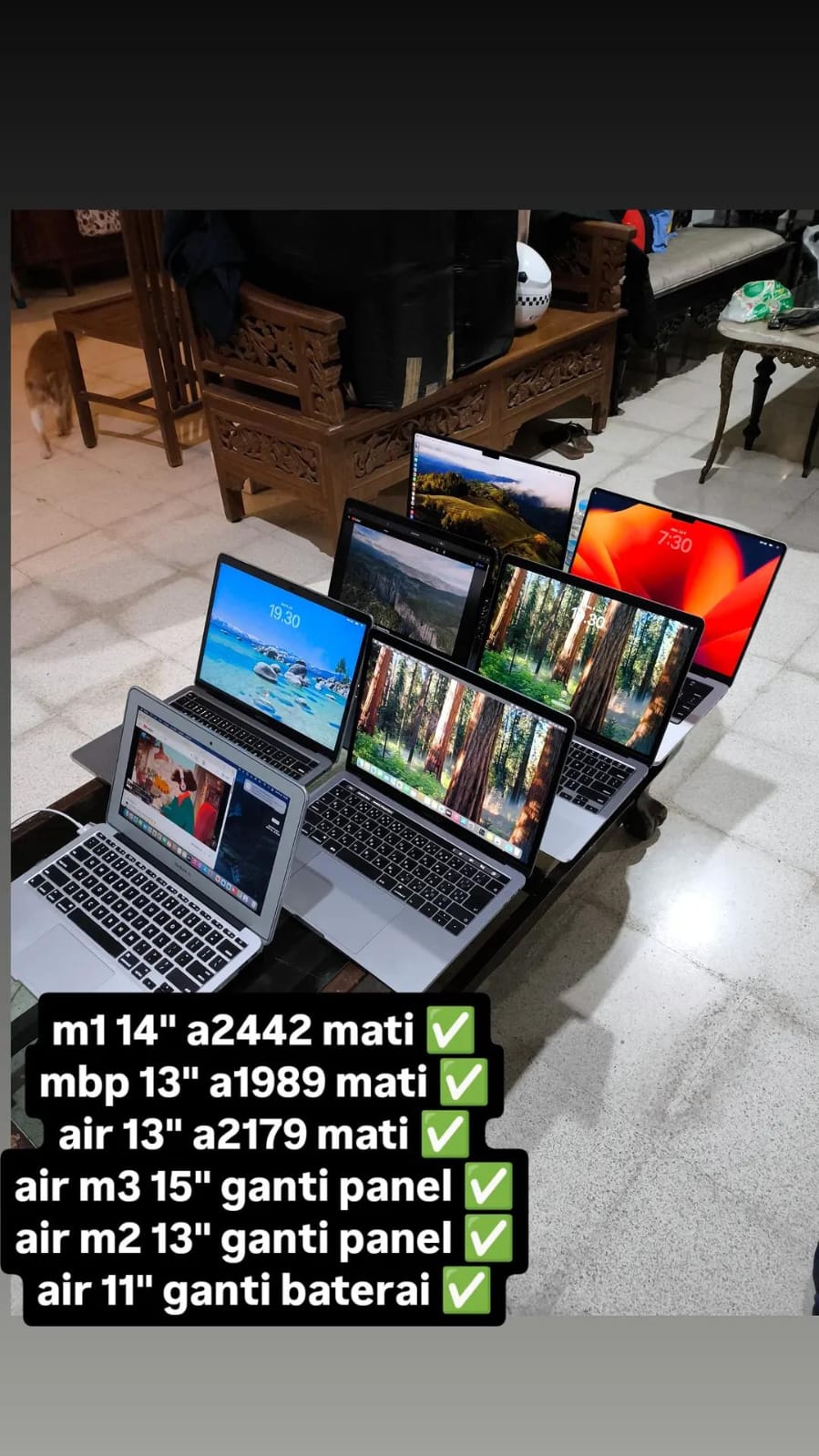 Servis MacBook Jogja - Rekap Service 1 minggu